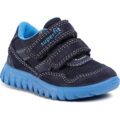 Sneakersy SUPERFIT - 6-09191-80 M Blau. Niebieskie trampki chłopięce Superfit, bez wzorów, z zamszu, na rzepy. Za 219,00 zł.