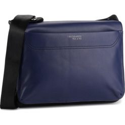Torba na laptopa Trussardi Jeans Business City 71B00168. Niebieskie torby na laptopa Trussardi Jeans, bez wzorów, z jeansu. W wyprzedaży za 239,00 zł.
