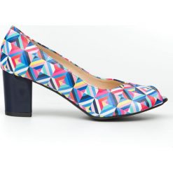 Czółenka z odkrytym palcem - skóra naturalna - model 1152 - kolor kalejdoskop. Czółenka damskie Zapato, bez wzorów, ze skóry, bez obcasa. Za 309,00 zł.