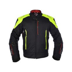 Kurtka turystyczna OXFORD TOLEDO 1.0 kolor czarny/fluorescencyjny, rozmiar XL. Czarne kurtki męskie OXFORD, xl, bez wzorów, z zamszu, bez kaptura. Za 589,00 zł.