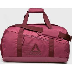 Reebok - Torba. Czerwone torebki klasyczne damskie Reebok, w paski, z poliesteru. W wyprzedaży za 119,90 zł.
