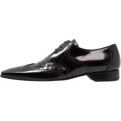 Buty wizytowe męskie: Jeffery West ESCOBAR 3 EYE WINGCAP DERBY Eleganckie buty black