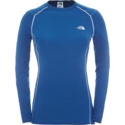 Koszulka The North Face Warm Long Sleeve Crew T0C21941L - niebieski. Niebieskie koszulki damskie l. Za 146,99 zł.