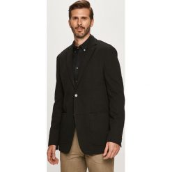 Calvin Klein - Marynarka. Czarne garnitury męskie Calvin Klein, bez wzorów, z elastanu. Za 1299,00 zł.