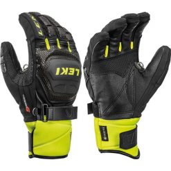 Leki Rękawice narciarskie Worldcup Race Coach Flex S Gtx Black-Ice Lemon 10. Czarne rękawiczki damskie Leki, bez wzorów, ze skóry. W wyprzedaży za 629,00 zł.