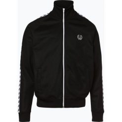 Fred Perry - Męska bluza rozpinana Sportswear, czarny. Czarne bluzy męskie Fred Perry, xl, w paski, sportowe, z kontrastowym kołnierzykiem, bez rękawów, bez kaptura. Za 469,95 zł.