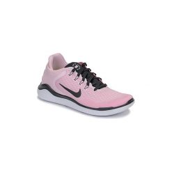 Buty do biegania Nike FREE RN 2018. Różowe buty sportowe damskie Nike, bez wzorów, do biegania. W wyprzedaży za 335,30 zł.