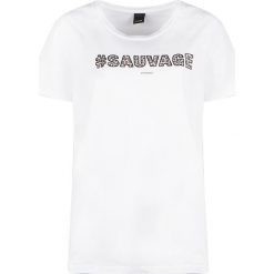 Pinko T-Shirt "The Mall". Bluzki damskie Pinko, na co dzień, z nadrukiem, z okrągłym kołnierzem, bez rękawów. Za 299,00 zł.