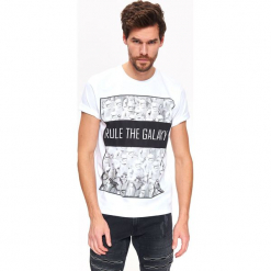 T-SHIRT STAR WARS. Szare t-shirty męskie Top Secret, na lato, m, z motywem z bajki, z bawełny. Za 69,99 zł.