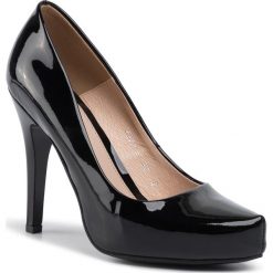Szpilki BALDACCINI - 717000-2 Czarny Lakier 1. Czarne półbuty damskie Baldaccini, bez wzorów, ze skóry, bez obcasa, na obcasie, bez zapięcia. Za 249,00 zł.