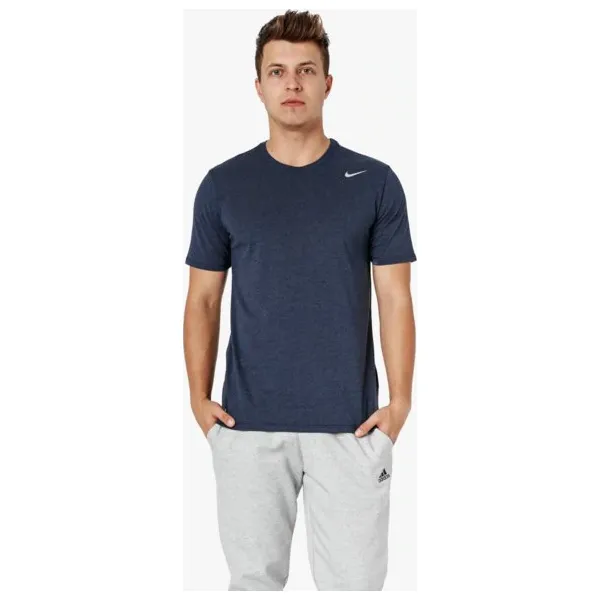 Nike Koszulka Ss M Nk Dry Dfc 2.0 , granatowy, rozmiar XL. Niebieskie koszulki męskie Nike, xl, bez wzorów, z bawełny, bez kołnierzyka, bez rękawów. W wyprzedaży za 79,99 zł.