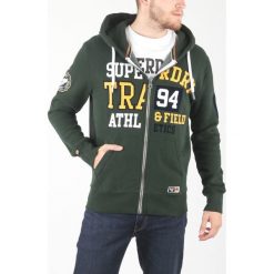 SuperDry Bluza Zielony. Zielone bluzy męskie Superdry, s, z nadrukiem, z bawełny, bez kołnierzyka, bez rękawów, bez kaptura. Za 455,95 zł.