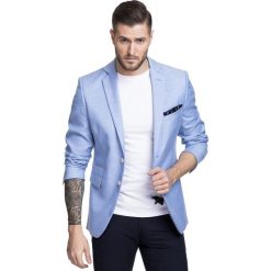 Marynarka ANTONIO MANS000030. Niebieskie marynarki męskie Giacomo Conti, na lato, m, bez wzorów, z tkaniny, sportowe. Za 299,00 zł.