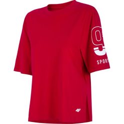 T-shirt damski TSD260 - ciemna czerwień. Czerwone t-shirty damskie marki 4f. Za 49,99 zł.