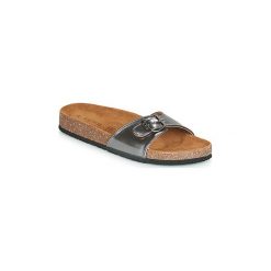 Klapki LPB Shoes OPALINE. Szare klapki damskie marki LPB Shoes, bez wzorów, bez obcasa. Za 109,00 zł.