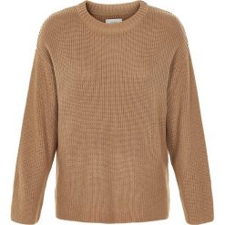 Sweter "Hepzibah" w kolorze karmelowym. Pomarańczowe swetry damskie marki Nümph, xs, bez wzorów, ze splotem, bez rękawów, bez kaptura. W wyprzedaży za 113,95 zł.
