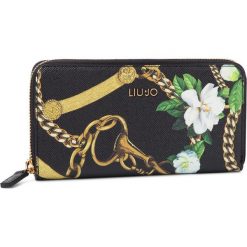 Duży Portfel Damski LIU JO - Xl Zip Around A19174 E0204 Nero 22222. Czarne portfele damskie Liu Jo, bez wzorów, ze skóry ekologicznej. Za 299,00 zł.