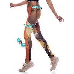 Legginsy sportowe ze wzorem. Legginsy sportowe damskie Liposlim, l, z tkaniny. W wyprzedaży za 119,95 zł.