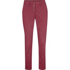 Spodnie chino z guzikami bonprix bordowy. Czerwone spodnie damskie bonprix. Za 54,99 zł.