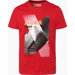 Jack & Jones - T-shirt męski, czerwony. Czerwone t-shirty męskie Jack & Jones, m, z nadrukiem, z bawełny, bez kołnierzyka. Za 59,95 zł.