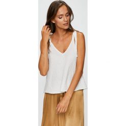 Answear - Top Violet Kiss. Szare topy damskie ANSWEAR, l, z bawełny. W wyprzedaży za 59,90 zł.