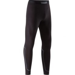 Legginsy termoaktywne Keepdry 100 czarne. Czarne getry męskie termoaktywne KIPSTA, xl, bez wzorów, z elastanu, do piłki nożnej. Za 39,99 zł.