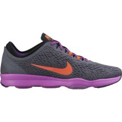 Nike buty treningowe Air Zoom Fit Dark Grey/Hypr Orange-Vvd Prpl 36. Szare buty sportowe damskie Nike, bez wzorów, sportowe, na fitness i siłownię. W wyprzedaży za 369,00 zł.