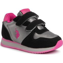 Sneakersy U.S. POLO ASSN. - Shan1 NOBIK4128S9/YS1 Gun/Blk. Szare trampki chłopięce U.S. Polo Assn., bez wzorów, ze skóry ekologicznej, na rzepy. Za 249,00 zł.
