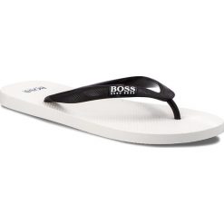 Japonki BOSS - Wave 50388498 10208295 01 White. Czarne klapki męskie Boss, bez wzorów, z tworzywa sztucznego. W wyprzedaży za 139,00 zł.