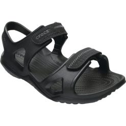 Crocs Swiftwater River Sandals 203965-060. Czarne klapki męskie Crocs, bez wzorów, z materiału. W wyprzedaży za 169,99 zł.