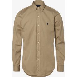 Polo Ralph Lauren - Koszula męska – Slim Fit, beżowy. Brązowe koszule męskie Polo Ralph Lauren, m, z haftami, z bawełny, polo, bez rękawów. Za 479,95 zł.