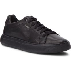 Półbuty GEOX - U Deiven B U845WB 000FV C9999 Black. Czarne półbuty skórzane męskie marki Geox. W wyprzedaży za 359,00 zł.