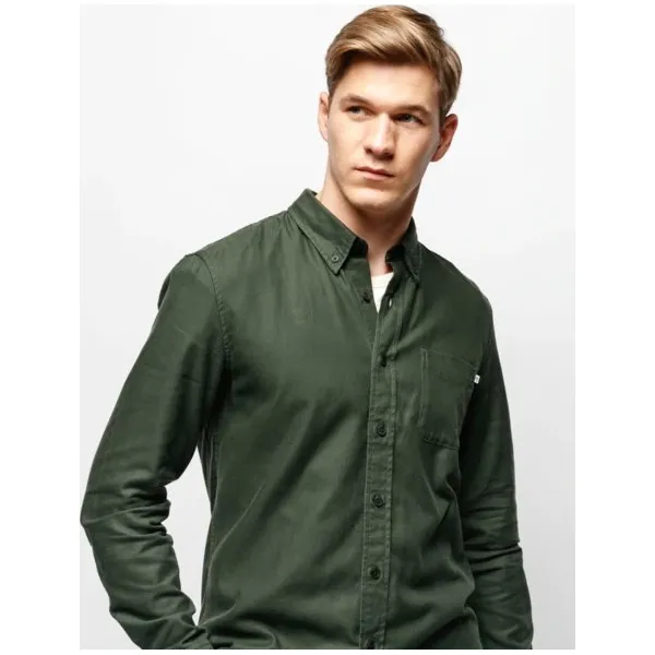 Timberland Koszula Ls Smith River Twill Shirt Slim , zielony, rozmiar M. Zielone koszule męskie Timberland, m, bez wzorów, z bawełny, casualowe, bez kołnierzyka, bez rękawów. Za 399,99 zł.