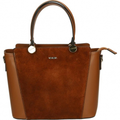 Torba - 173-001-O C-C. Żółte torebki klasyczne damskie Venezia, ze skóry. Za 279,00 zł.