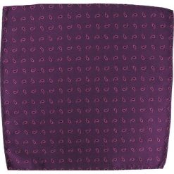 Modna Poszetka Męska -CHATTIER- Wzór Paisley, Fioletowa POSZALTTANIA0052. Fioletowe poszetki męskie Alties, bez wzorów, z materiału, eleganckie. Za 16,90 zł.