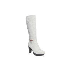 Buty zimowe damskie: Kozaki Jezzi Kozaki na słupku z ozdobą AM61-37
