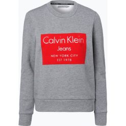 Bluzy damskie: Calvin Klein Jeans – Damska bluza nierozpinana, szary