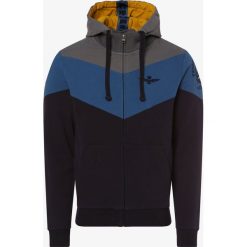 Aeronautica - Męska bluza rozpinana, szary. Szare bluzy męskie Aeronautica, xxl, z haftami, sportowe, z kapturem. Za 599,95 zł.
