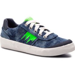 Tenisówki GEOX - J Kilwi B. B J92A7B 01354 C4457 S Blue/Fluo Green. Niebieskie trampki chłopięce Geox, bez wzorów, z gumy, na sznurówki. W wyprzedaży za 149,00 zł.