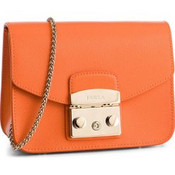 Torebka FURLA - Metropolis 1007256 B BGZ7 ARE Mandarino f. Pomarańczowe torebki klasyczne damskie Furla, bez wzorów, ze skóry, eleganckie, bez dodatków. Za 1125,00 zł.