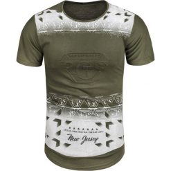Koszulka męska t-shirt 3D zielony Recea. Zielone koszulki męskie Recea, xl, z nadrukiem, z bawełny. Za 21,66 zł.