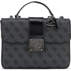 Guess City Torebka Czarny Szary. Szare torebki klasyczne damskie Guess, w paski, z materiału. Za 548,95 zł.