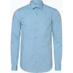 Calvin Klein - Koszula męska, niebieski. Niebieskie koszule męskie Calvin Klein, m, z haftami, eleganckie, bez kołnierzyka, bez rękawów. Za 349,95 zł.