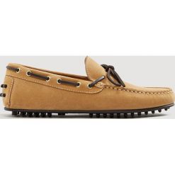 Mango Man - Mokasyny Gomet. Brązowe mokasyny męskie marki Kazar, z materiału. W wyprzedaży za 134,90 zł.