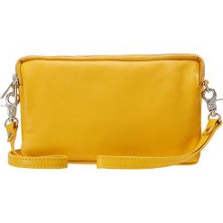 DEPECHE SMALL BAG Kopertówka yellow. Żółte kopertówki damskie marki DEPECHE, bez wzorów, bez dodatków. Za 369,00 zł.