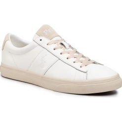 Tenisówki POLO RALPH LAUREN - Sayer 816786745004 White. Białe półbuty męskie Polo Ralph Lauren, na co dzień, bez wzorów, z zamszu, bez zapięcia. W wyprzedaży za 399,00 zł.