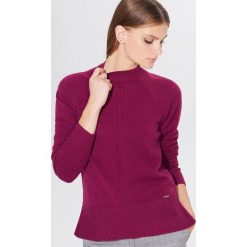 Sweter z półgolfem - Fioletowy. Fioletowe swetry damskie Mohito, s, bez wzorów, bez rękawów, bez kaptura. Za 119,99 zł.