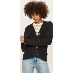 Tommy Hilfiger - Kardigan. Niebieskie swetry damskie TOMMY HILFIGER, s, bez wzorów, z bawełny. Za 599,90 zł.