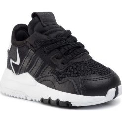 Buty adidas - Nite Jogger El I EE6478 Cblack/Cblack/Carbon. Czarne półbuty dziewczęce Adidas, na sznurówki. Za 199,00 zł.