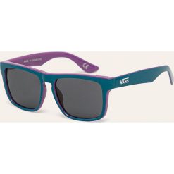 Vans - Okulary. Niebieskie okulary przeciwsłoneczne męskie Vans, z materiału, prostokątne. W wyprzedaży za 69,90 zł.